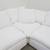 6-Pc Restoration Hardware Cloud Sofa in White w/ New Feather Inserts 4 thumbnail