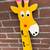 Children’s Wooden Giraffe Wall Hanging Growth Chart Ruler ! 3 thumbnail