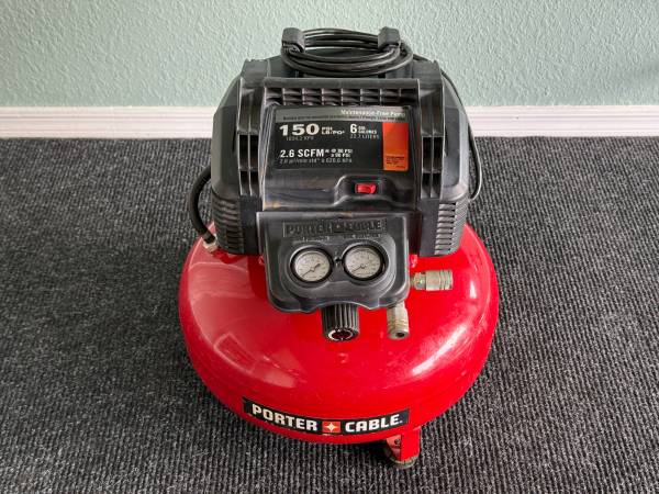 Porter-Cable C2002 Air Compressor, 6-Gallon, Pancake 1