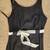 Like New House of Bianchi Black Dress with Satin Belt Size 4 3 thumbnail