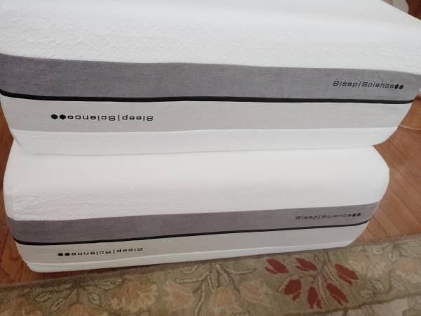 Sleep Science King split mattress with adjustable bed base New 1