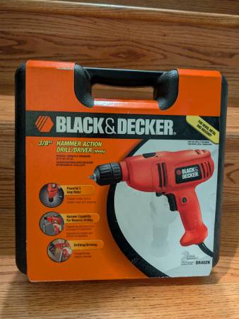 3/8" Black and Decker Hammer action Drill/Driver 1