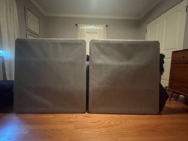 split, foldable, bunkie board for King-sized bed 1