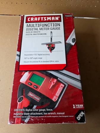 New Craftsman Multifunction Digital Miter Gauge #29939 1