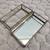 /// VTG ETCHED GLASS BRASS TRINKET BOX \\\ 7 thumbnail