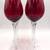 Set of 4 Beautiful Tall Ruby Crystal Wine Glasses 16 thumbnail