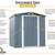 Arrow SpaceMaker 6-ft x 5-ft Galvanized Steel Storage Shed -BRAND NEW 9 thumbnail