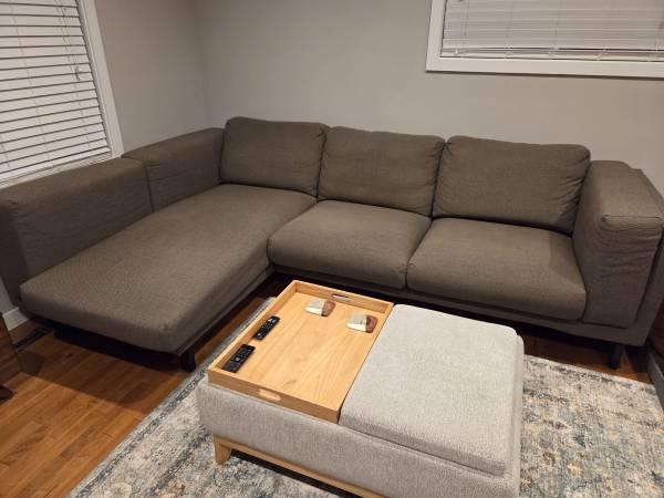 IKEA KIVIK sectional sofa with chaise - was $1400 new 1