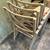 Outdoor Patio set 4 stackable chairs cushions,folding glass cafe table 5 thumbnail