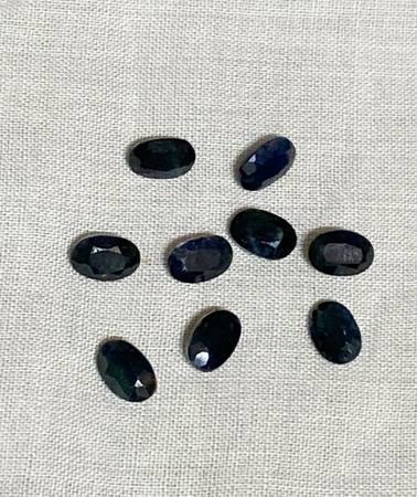 9 (Nine) Oval Natural Sapphires Loose Gem Stones 1