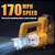 New High-Power Wireless Leaf Blower, Equipped has 1 battery Fast Charger, 600CFM 7 thumbnail