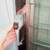 SCREEN DOOR Chrome Glass Louvers Heavy Vintage Home Entrance w Hinges 2 thumbnail