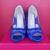 DREAM PAIRS WOMEN'S HEELS 7.5 DIVINE-01 ROYAL BLUE DRESS SHOES SATIN 4 thumbnail