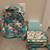 *Lot of 4 PCS Mackenzie Aqua Rainbow Multi Hearts Backpack, Lunchbox* 1 thumbnail