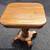 MADE IN USA Solid Oak pedestal end table 6 thumbnail