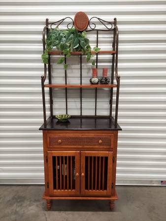 Cool Small Space Wood Display / Storage Cabinet - Newly Refinished 1