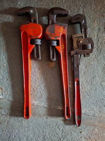 Monkey wrenches 3 large 16" 1