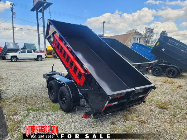 5x12 Dump Trailer Blue 1