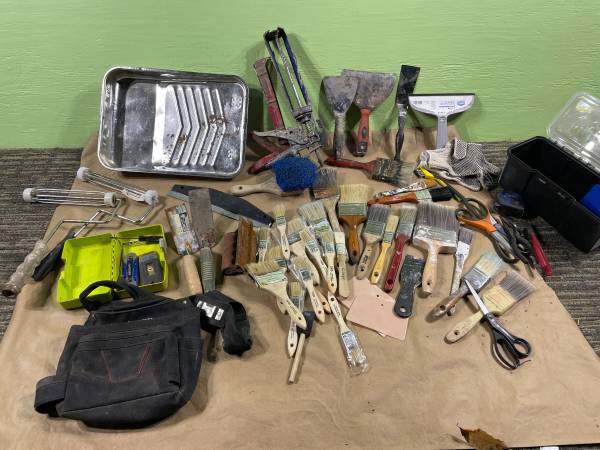Paint Brushes Masonry Tools Grab Box $50 1