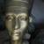 vintage plaster nefertiti bust sculpture 19" tall signed 3 thumbnail