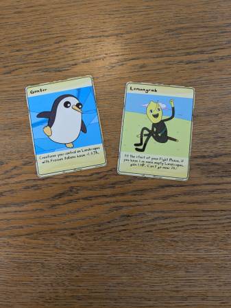 Adventure Time Card Wars Lemongrab vs Gunter, Ice King and More 1