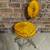 Vintage Delta Metal Industries Mid Century Vibrant Yellow Vanity Chair 2 thumbnail