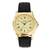 Stauer Metropolitan Watch Men Men's 40mm Gold Tone Date leather 2 thumbnail