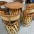 EQUIPALE Mexican leather table set 5 thumbnail