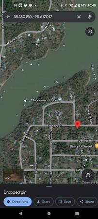 $16,000 1/4 acre lake lot in Arrowhead Estates, Eufaula, OK (Canadian/Eufaula)64150999518851120