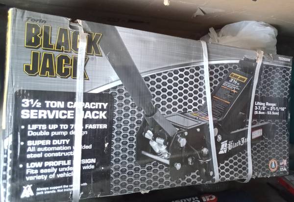 New 3.5 Ton Black Jack Superduty Low Profile Automotive Jack 1