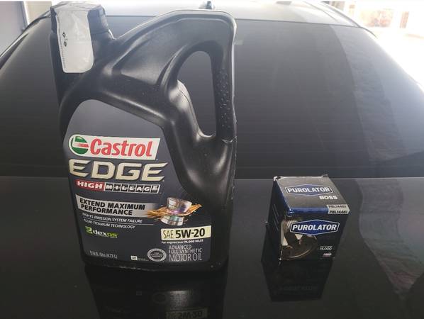 Castrol Edge Full Synthetic 5W-20 Motor Oil, Filte & Windshield Wipers 1