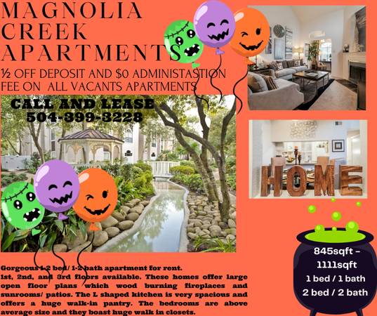 $1,205 / 1br - 845ft2 - Specials ! 1/2 off Deposit and $0.00 Admin fee 1BED 1BATH 1 WEEK FREE (River Ridge)63791970000129120