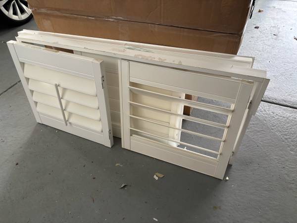 Shutters from bathroom window 1