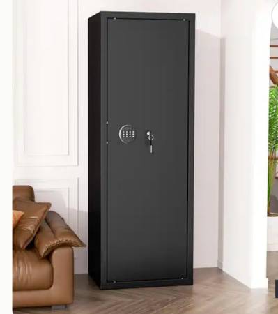 8-10 Gun Safe Cabinet Quick Access with Keypad & Lock for Home Rifle and Pistols 1