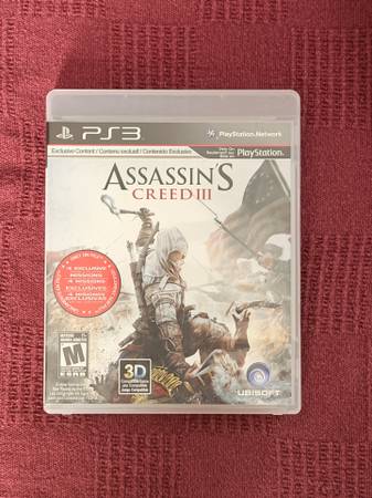 Assassin's Creed III - PS3 - Disc and Case 1