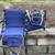 Blue stadium seats with arm rests and bleacher clips 3 thumbnail