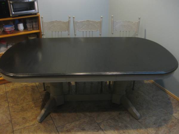 Oak Dining Table with 6 Chairs 1