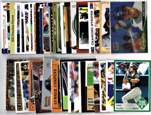 SALE (39) Mike Piazza Baseball cards Los Angeles Dodgers METS HOF 1
