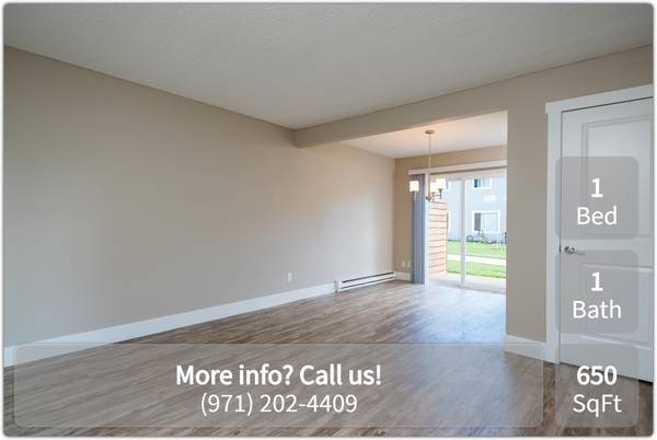 $1,225 / 1br - 650ft2 - Comfortable 1 bed, 1 bath, prime location! (Tigard - Fanno Creek)63672582457985122