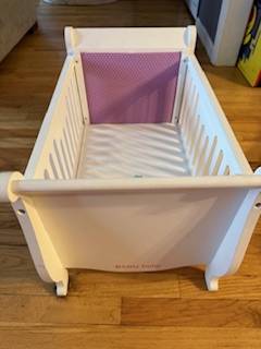 Like new "Bitty Baby" American Girl crib 1