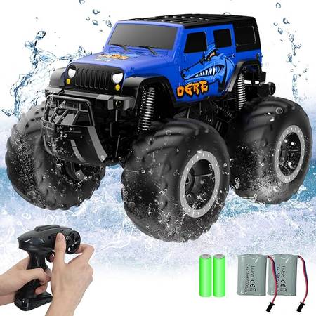 Stemtron Ambphibious Remote Control Monster Truck - Blue RC car 1