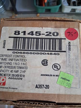 Defrost timer 1