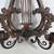Lyre Harp Solid Brass Bronze Tone Finish Dual Candlestick Wall Sconce 3 thumbnail