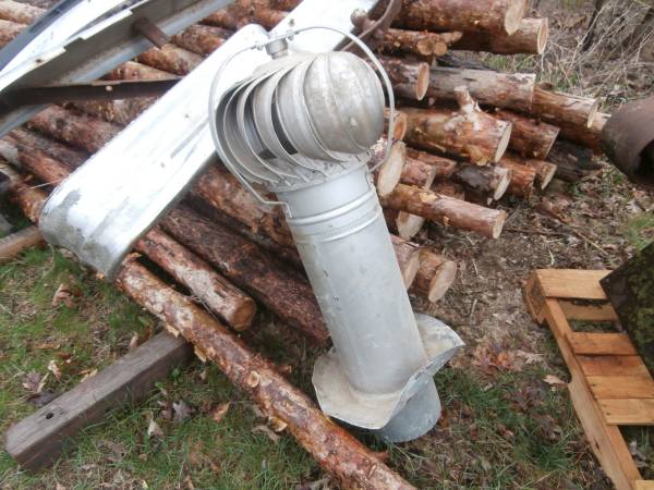 8" galv. pipe with galv. air mover 1