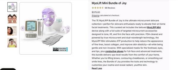 MyoLift Mini Bundle Microcurrent facial system 1