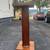 vintage flame walnut pedestal ,stand 8 thumbnail