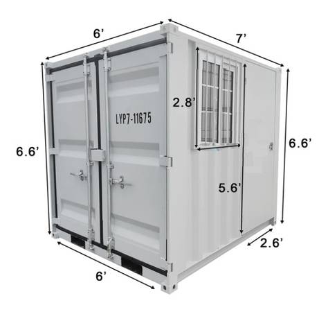 Shipping Container Small 7 Footer or 8 Footer or 9 Footer 1