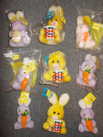 EASTER STUFFED ANIMALS (REDUCED PRICE:  $12 to $18 per group) 1