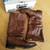 Size 9 1/2 Siberian Husky Old English Brown Leather Women Winter Boots 4 thumbnail
