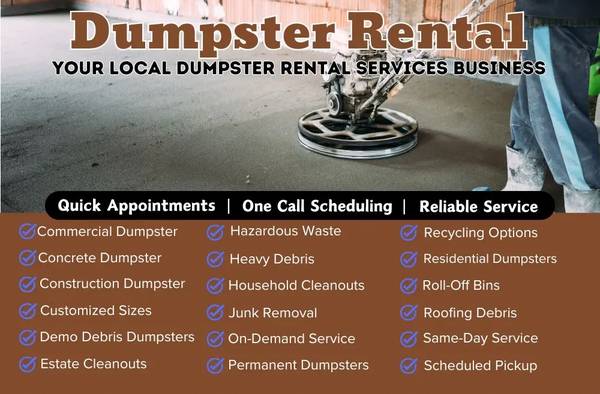 ⏰⏰⏰ LOCAL DUMPSTER RENTAL SERVICES (844)644-0780 1